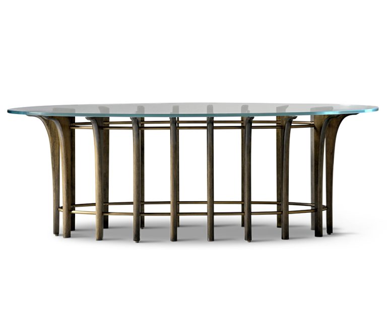 brooks oval cocktail table