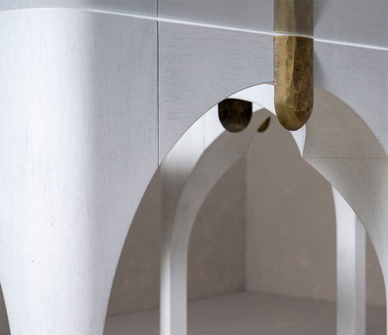 Met Arches Dining Table Two Pedestal