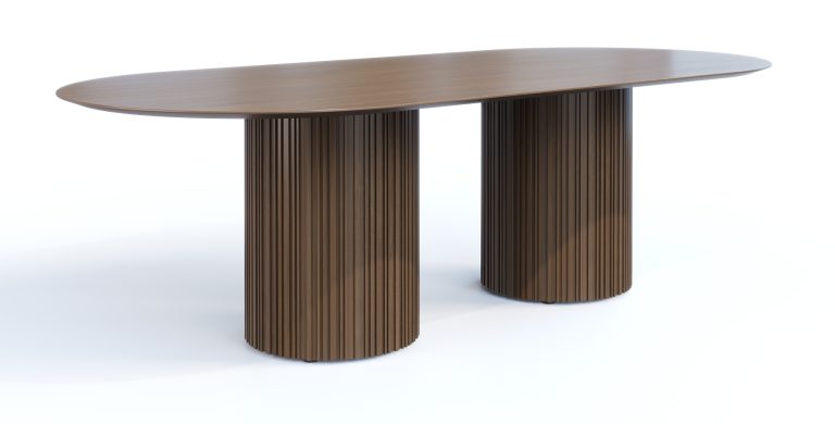 AH3099 Viena Double Pedestal Table View#1 Rev.4