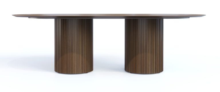 AH3099 Viena Double Pedestal Table View#2 Rev.4