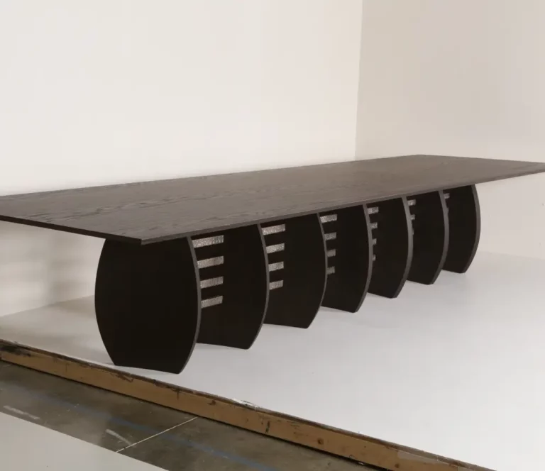 dublin dining table xl full table angled