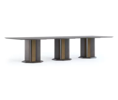 mdina double pedestal dining table