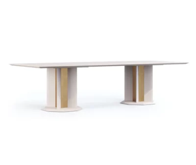 mdina double pedestal dining table