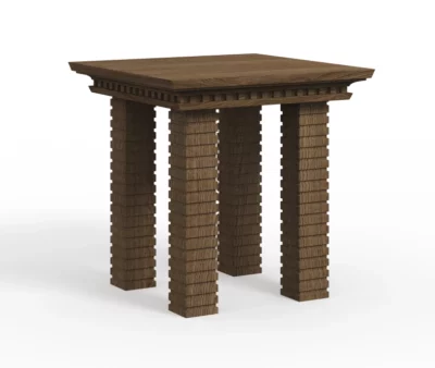 Met Cladding Side Table